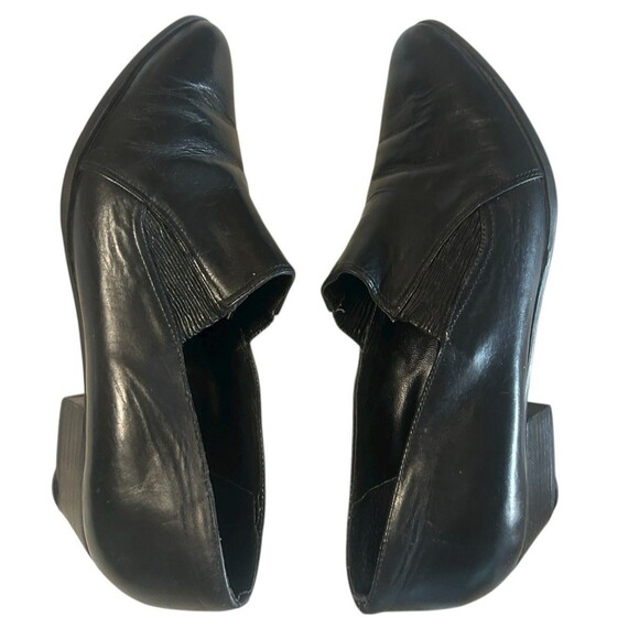 Wild Pair Vintage BlackLeather Women’s 8.5B Western Mules Booties Pointed Y2K - Picture 8 of 13